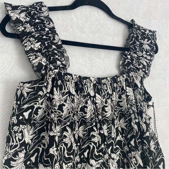 St. Roche NWT Woodrow Top Cropped Organic Cotton Women 10 Floral Mushroom Print - Picture 9 of 16